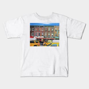 Taxis in New York City, USA Kids T-Shirt